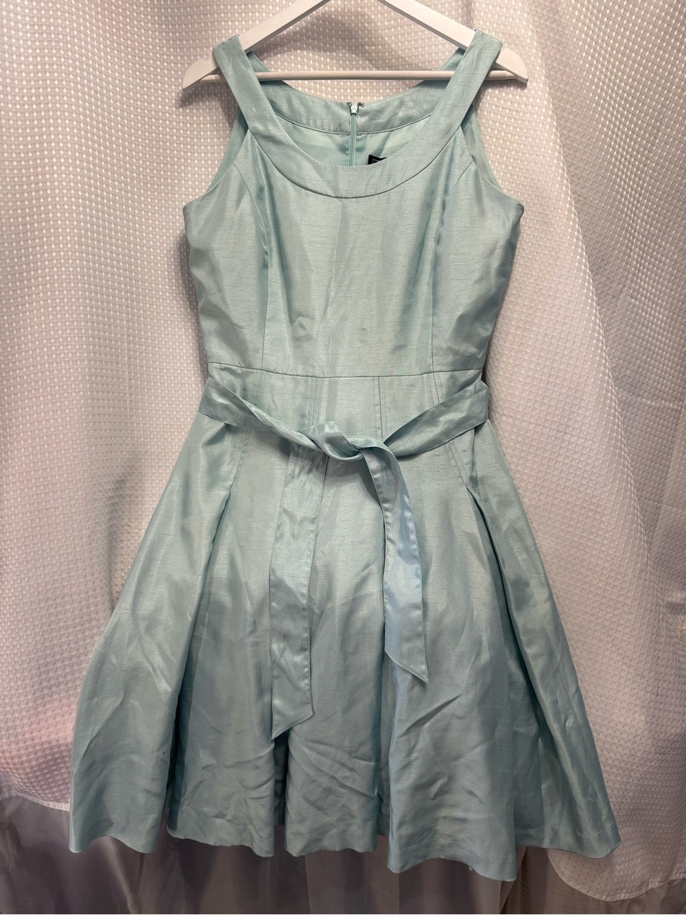 Jessica Howard Light Aqua Sleeveless Fit-and-Flare Midi Dress
